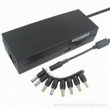 Universal Power Adapters, 120W for Notebooks, 8-in-1 DC Connectors